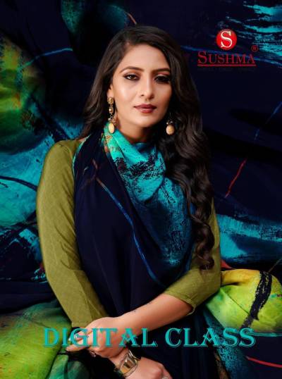 SUSHMA DIGITAL CLASS 9901A TO 9907 DESIGNER DIGITAL PRINTED SAREE WHOLESALER IN INDIA